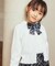 リボンタイ付き チェックプリーツスカート(140-160cm)