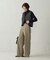 【美しいベーシックパンツ】裏メッシュ ワイドパンツ