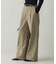 【美しいベーシックパンツ】裏メッシュ ワイドパンツ