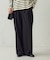 【美しいベーシックパンツ】裏メッシュ ワイドパンツ