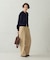 【美しいベーシックパンツ】裏メッシュ ワイドパンツ