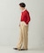【美しいベーシックパンツ】裏メッシュ ワイドパンツ