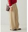 【美しいベーシックパンツ】裏メッシュ ワイドパンツ