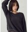マシンウォッシャブル シャギー V ネックニット