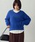 マシンウォッシャブル シャギー V ネックニット