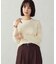 マシンウォッシャブル ボタンスリーブニット