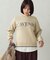 マシンウォッシャブル ロゴニット