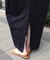 麻混ノースリーブタックワンピース