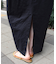 麻混ノースリーブタックワンピース