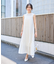 フェザーノースリーブワンピース