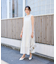 フェザーノースリーブワンピース