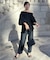 コットンオフショルボリュームブラウス