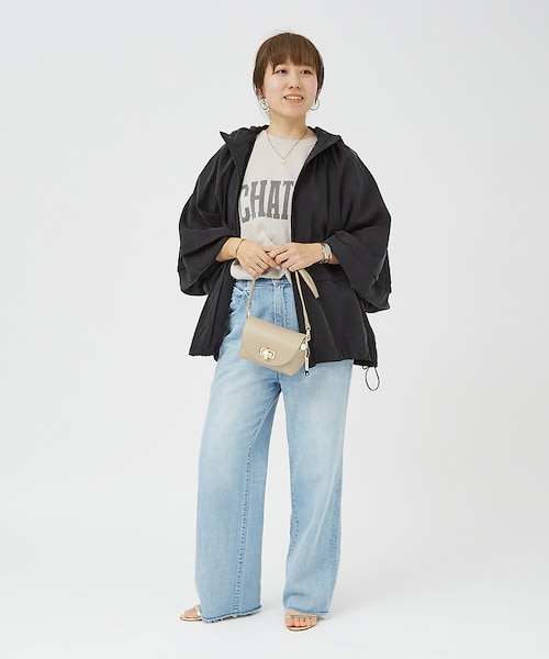 Rouge vif la cle フィブリルシアーフーディーブルゾン　ほぼ未使用 Rouge vif la cle フィブリルシアーフーディーブルゾン ほぼ未