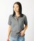 【MICA&DEAL/マイカアンドディール】sheer knit polo sh
