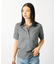 【MICA&DEAL/マイカアンドディール】sheer knit polo sh