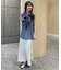 【一部店舗限定】【北野百笑さん着用】2WAYリボンシアーブラウス