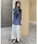 【一部店舗限定】【北野百笑さん着用】2WAYリボンシアーブラウス