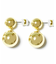 【LUV AJ/ラヴエージェイ】DOUBLE BALL EARRINGS ピアス