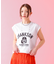 【Le Melange/ル・メランジュ】プリントノースリーブTシャツ/コラボ/ノ