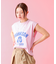 【Le Melange/ル・メランジュ】プリントノースリーブTシャツ/コラボ/ノ