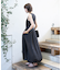 ノースリーブ バルーンワンピース