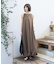 ノースリーブ バルーンワンピース