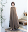 ノースリーブ バルーンワンピース