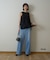 【一部店舗限定】フラワーフェザーアメスリブラウス