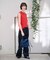 【Ampersand / アンパサンド】Denim  frilr bag　ME-