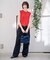 【Ampersand / アンパサンド】Denim  frilr bag　ME-