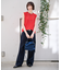 【Ampersand / アンパサンド】Denim  frilr bag　ME-