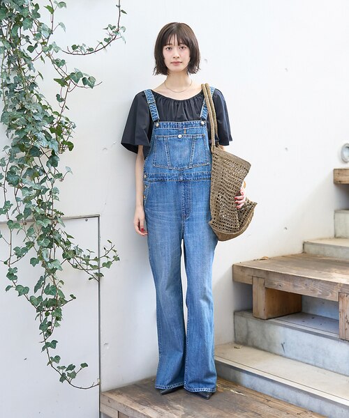 RED CARD/ レッドカード】別注 Nomad デニムオーバーオール｜ルージュ