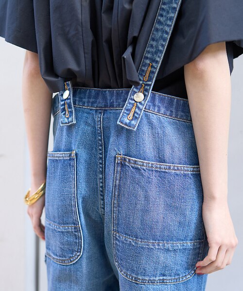 L'Appartement REDCARDレッドカード デニムオーバーオール36 L'Appartement アパルトモンレッドカードデニムオーバーオール