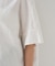 麻混変形フォルムシャツ
