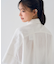 麻混変形フォルムシャツ