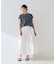 ギャザーサイドデザイン ロングスカート