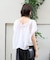 コットンギャザーパフブラウス