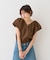 【一部店舗限定】Vネックボリュームスリーブブラウス