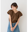 【一部店舗限定】Vネックボリュームスリーブブラウス