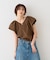 【一部店舗限定】Vネックボリュームスリーブブラウス