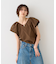 【一部店舗限定】Vネックボリュームスリーブブラウス