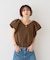 【一部店舗限定】Vネックボリュームスリーブブラウス