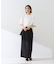 【セットアップ対応】【3サイズ展開】ストレッチダブルクロスタイトスリットスカート