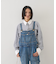 コットンストライプクレリックシャツ