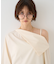 【新色登場】【一部店舗限定】アシメオフショルブラウス