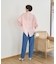 バックドレープストライプシャツ