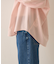 バックドレープストライプシャツ