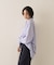 バックドレープストライプシャツ