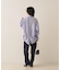 バックドレープストライプシャツ