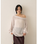 モヘア混オフショルラメニットプルオーバー